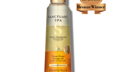 Sanctuary Spa Golden Sandalwood Natural Oils Three-Phase Shower Oil 200ml