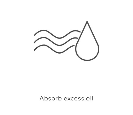 Absorb excess oil