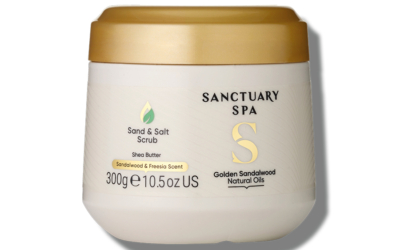 Sanctuary Spa Golden Sandalwood Natural Oils Sand & Salt Scrub 300g