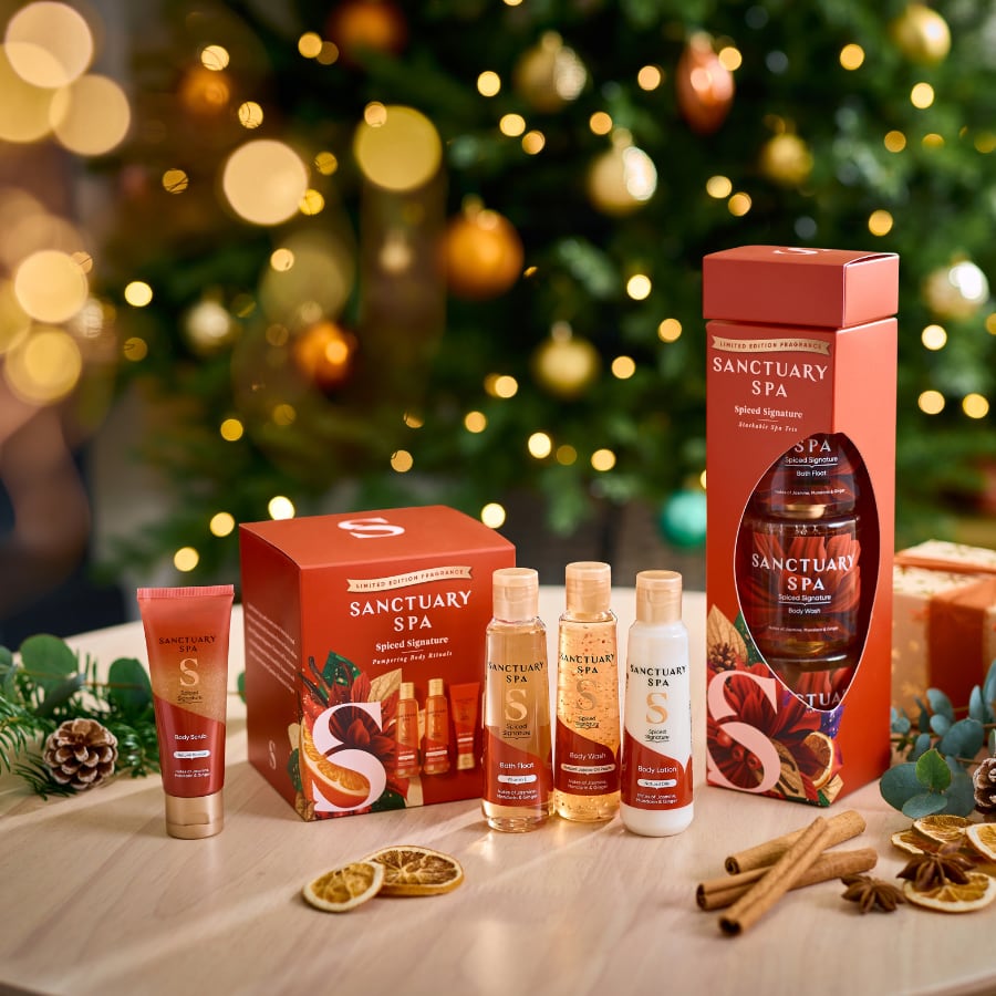 Sanctuary Spa Spiced Signature Stackable Spa Trio