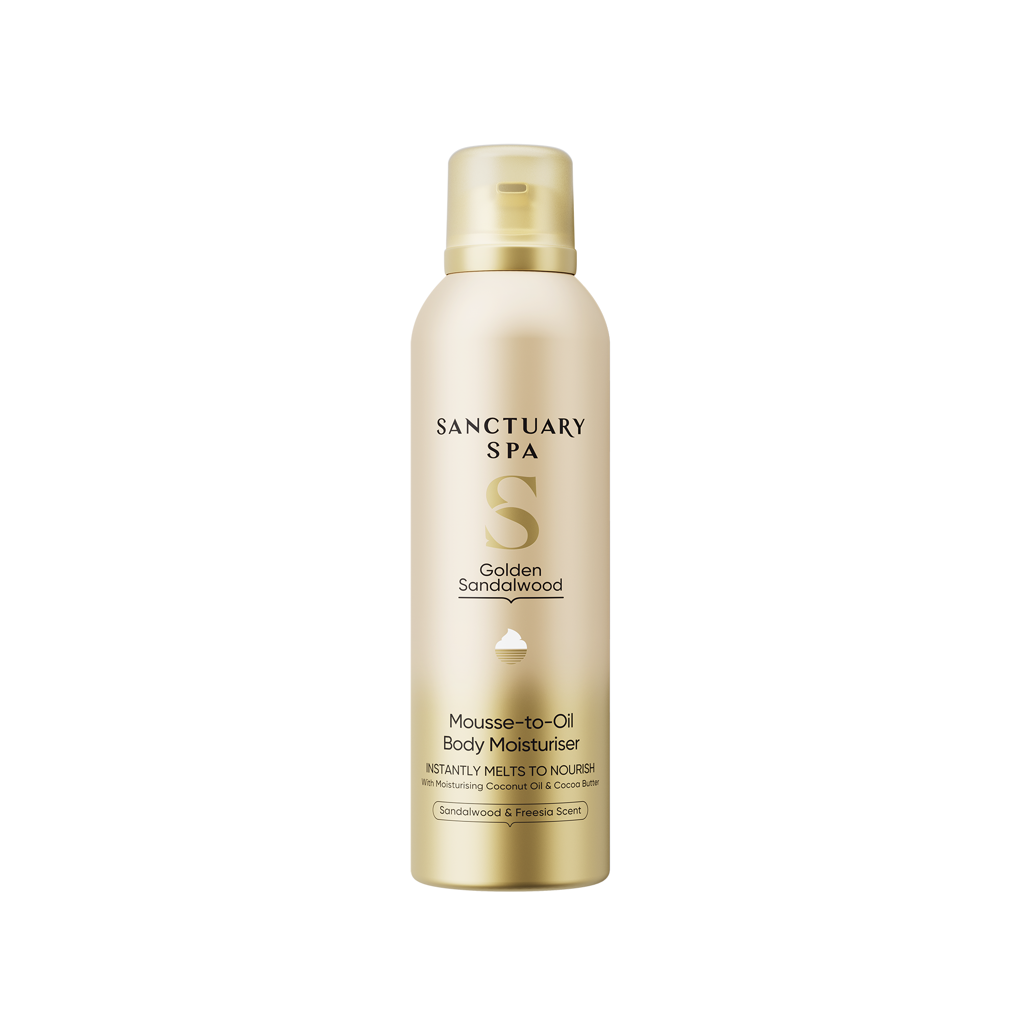 Sanctuary Spa Golden Sandalwood Mousse-to-Oil Body Moisturiser 200ml