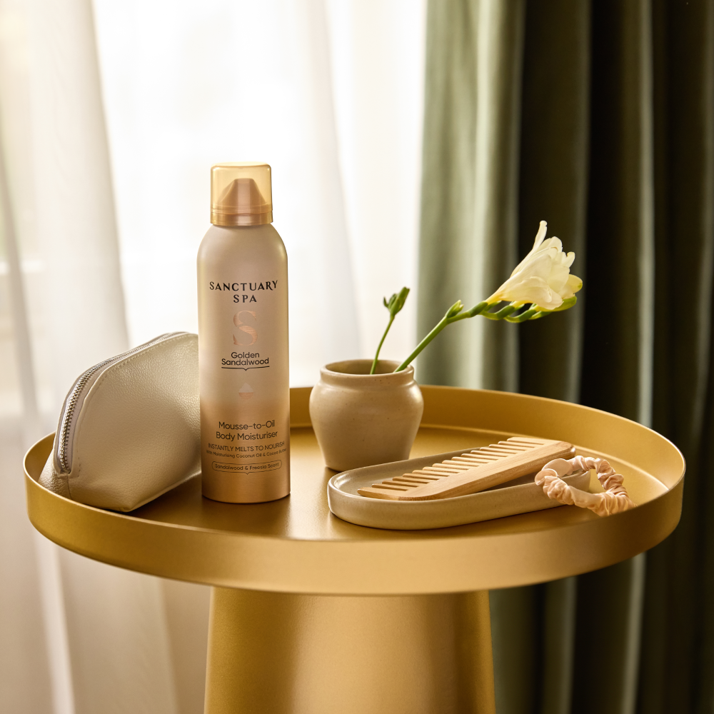 Sanctuary Spa Golden Sandalwood Mousse-to-Oil Body Moisturiser 200ml - Image 2